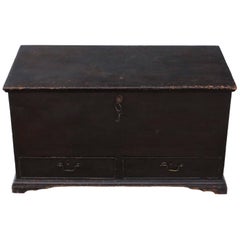 Antique circa 1800 Georgian Scumble Coffer or Mule Chest