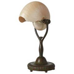 Nautillus Lamp in Bronze by Tiffany Studios