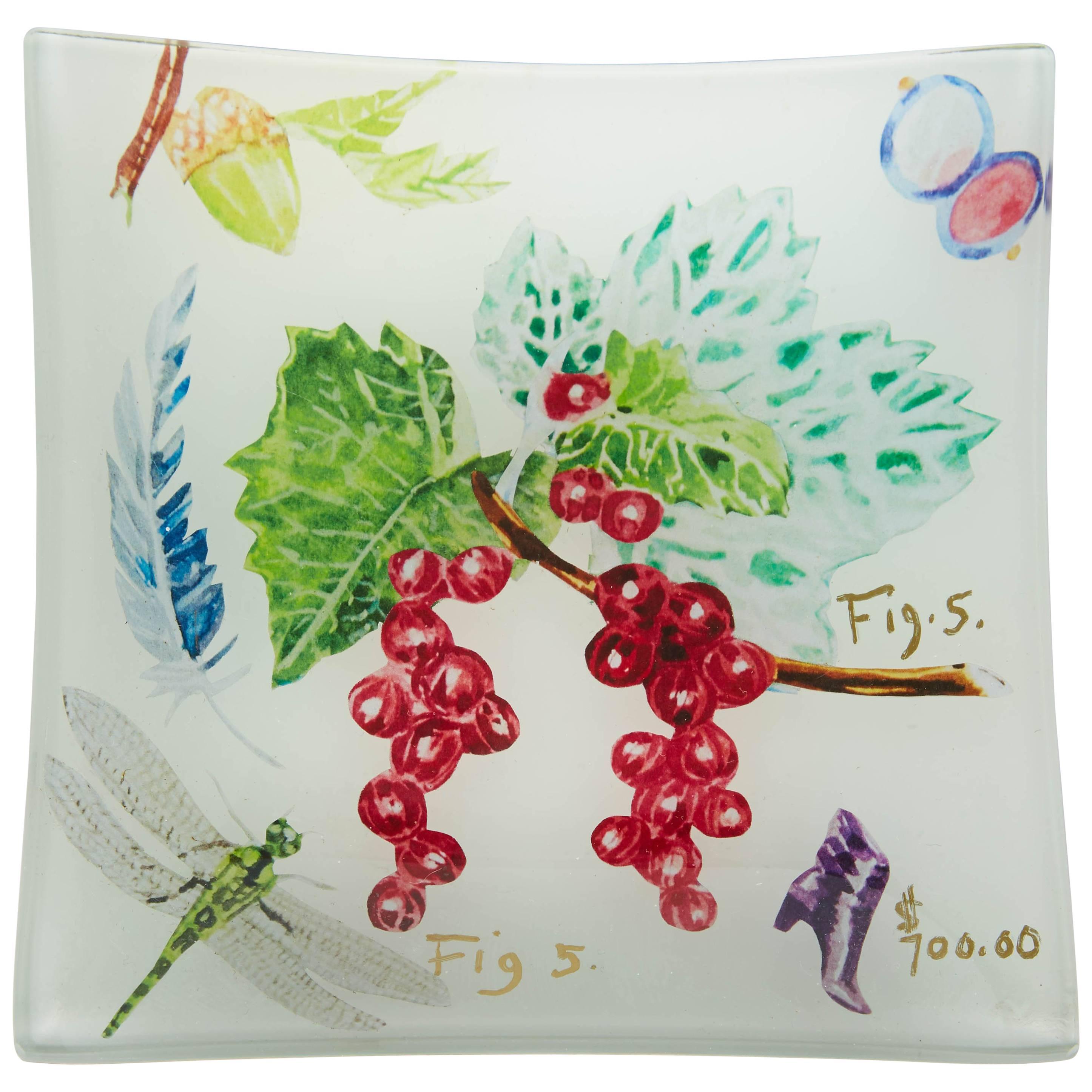 Cathy Graham Decoupage Currant Small Plate For Sale