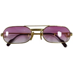 Vintage Cartier Rose Pink Women's Sunglasses