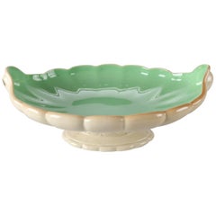 Antique Art Nouveau Cowan Art Pottery Scallop Form Center Console Bowl (en anglais)