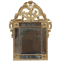 Late 18th Century French Louis XVI-Style Giltwood Wall Mirror