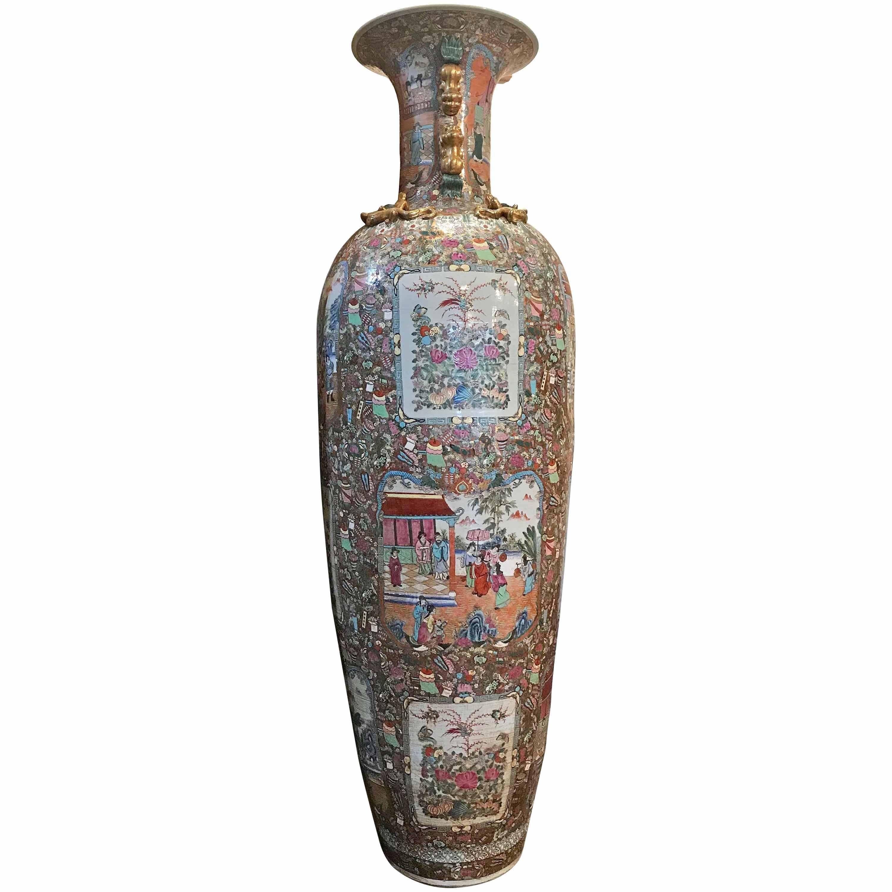 Tall Chinese Porcelain Vase, circa 1900s