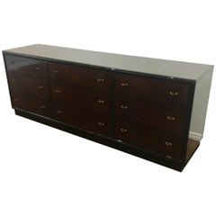 Vintage Striking Elegant Henredon Scene Three Line Long Nine-Drawers Dresser