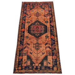 Wide Persian Lori Gallery Runner with Bird Design, circa 1940