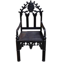 Gothic Chair Hand Carved
