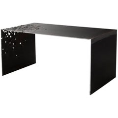 Burnt Steel Table, Minimalist Steel Coffee Table