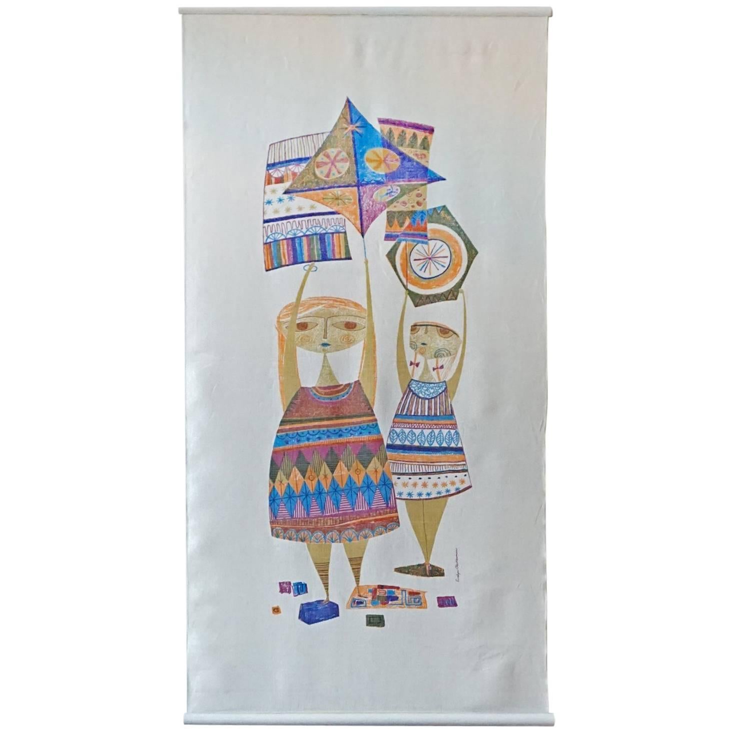 Kites Wall Hanging by Evelyn and Jerome Ackerman, 1958