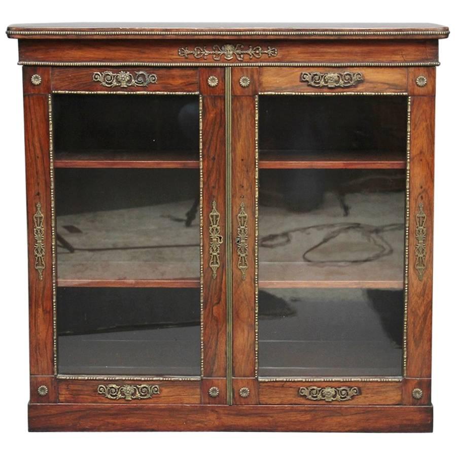 19th Century Rosewood and Ormolu Bookcase