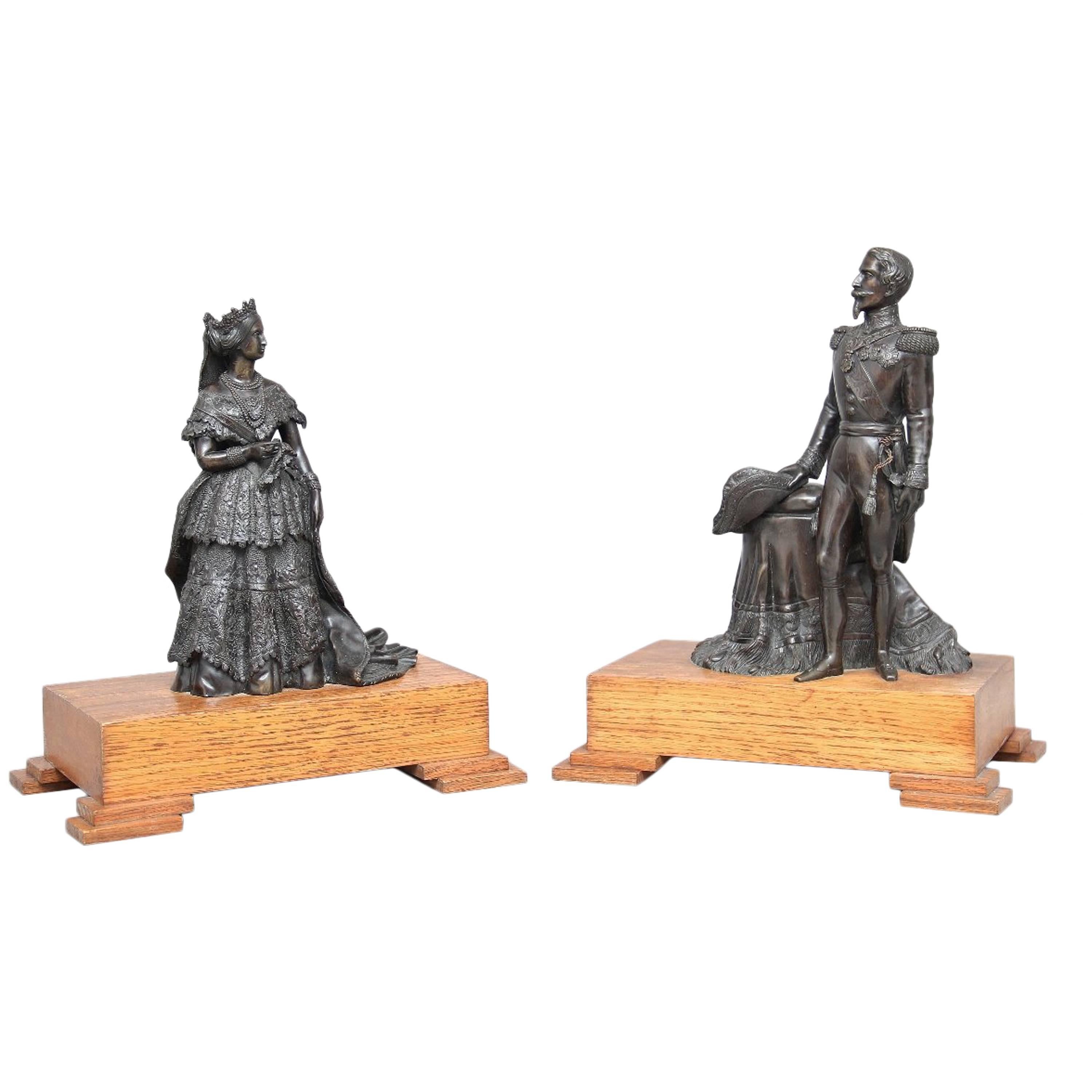 Pair of 19th Century French Bronzes For Sale