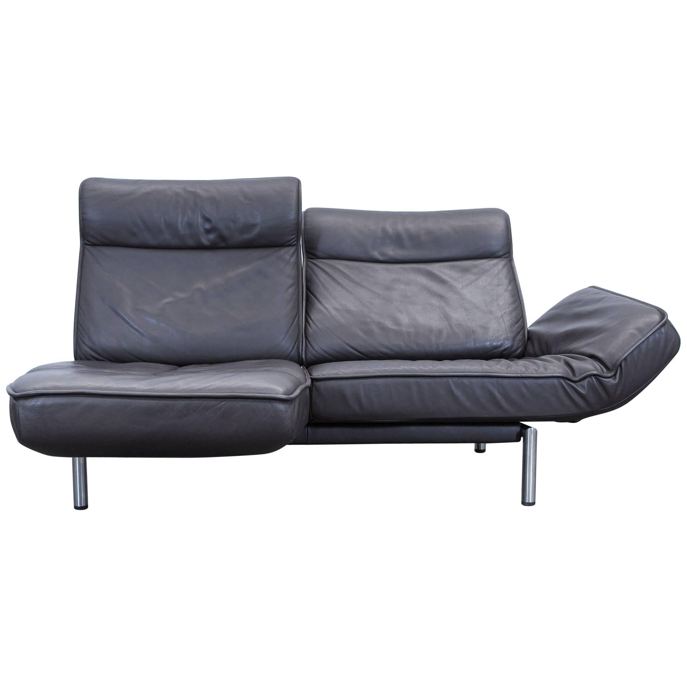De Sede Ds 450 Designer Leather Sofa Brown Relax Function Two-Seat Modern