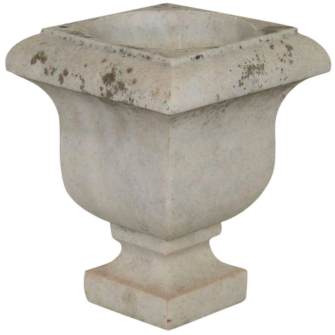 19th Century French Marble Garden Urn