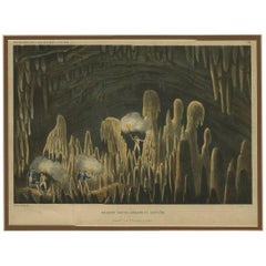 Impression ancienne avec une vue d'Amoina « Indonésie » par C.G.C. Reinwardt