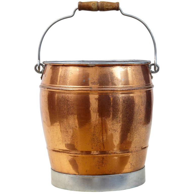 Arts and Crafts Copper Bucket For Sale at 1stdibs