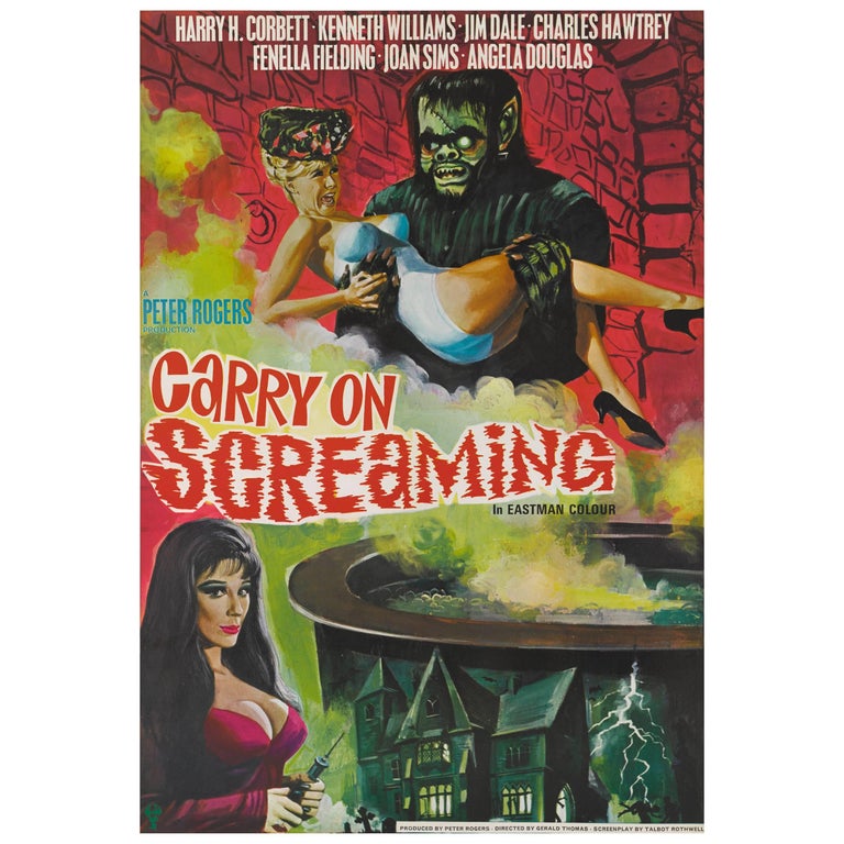 "Carry on Screaming" Original British Movie Poster For Sale at 1stDibs