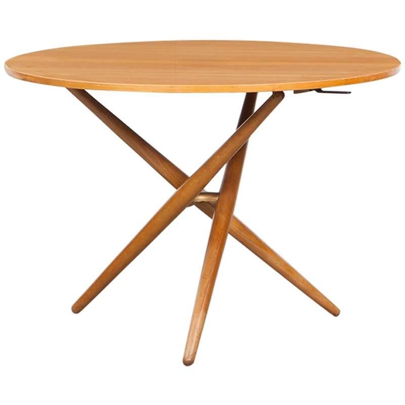 1950s Brown Wooden Eat and Tea Table by Jürg Bally 'j' For Sale