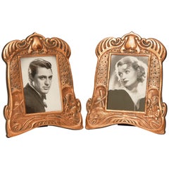 Pair of Arts & Crafts Copper Picture Frames