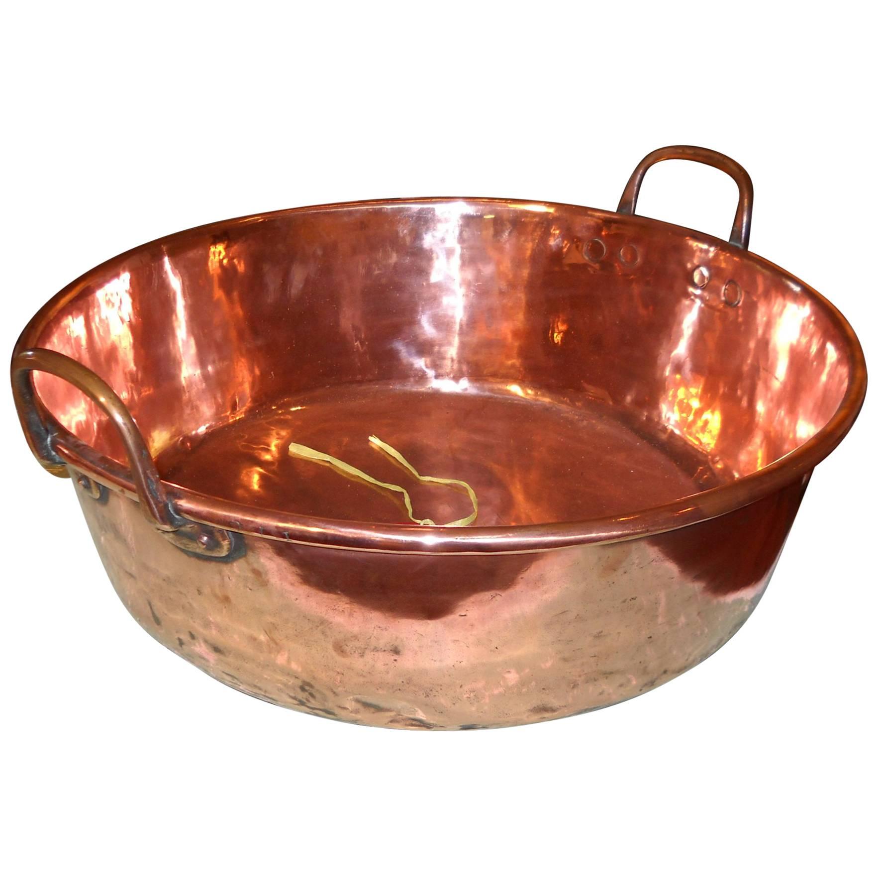 English Copper Pan with Handles