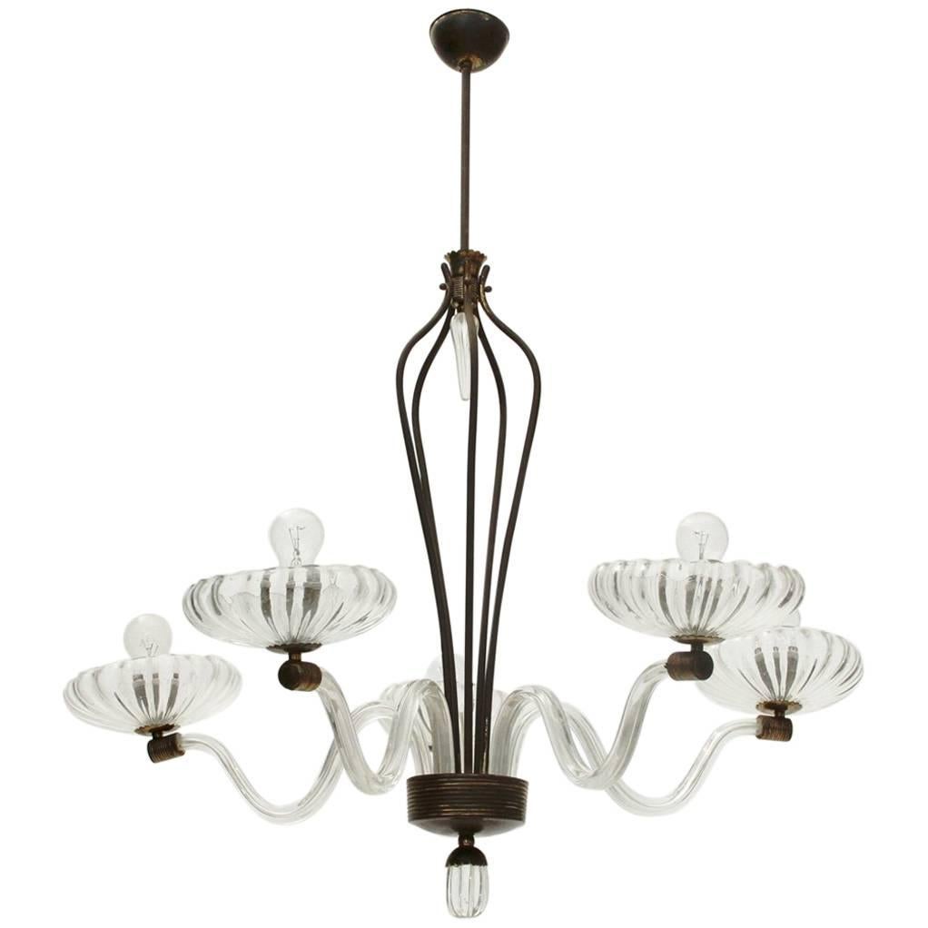 Italian Murano Glass Chandelier