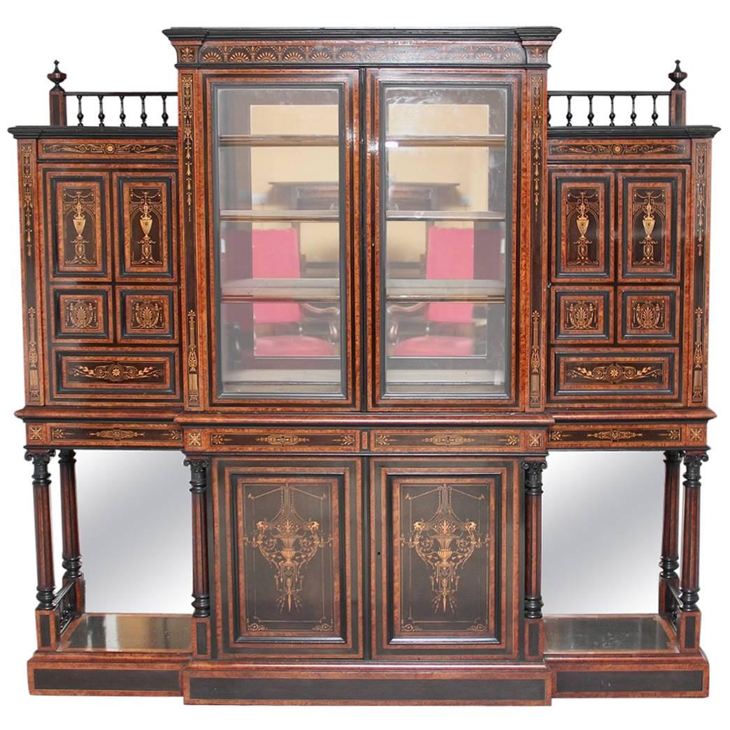 19th Century Aesthetic Movement Display Cabinet by Lamb of Manchester For Sale