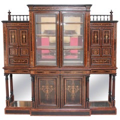 19th Century Aesthetic Movement Display Cabinet by Lamb of Manchester