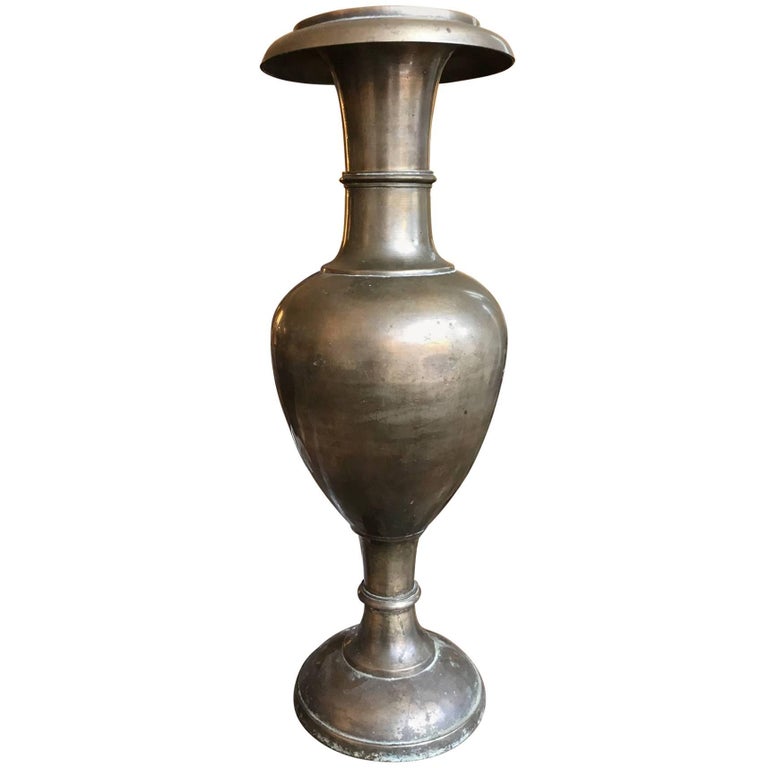 Kashmiri AngloIndian Brass Vase For Sale at 1stDibs