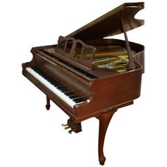 Vintage Art Case Knabe Baby Grand Piano 1978 Beautiful Chocolate Mahogany 