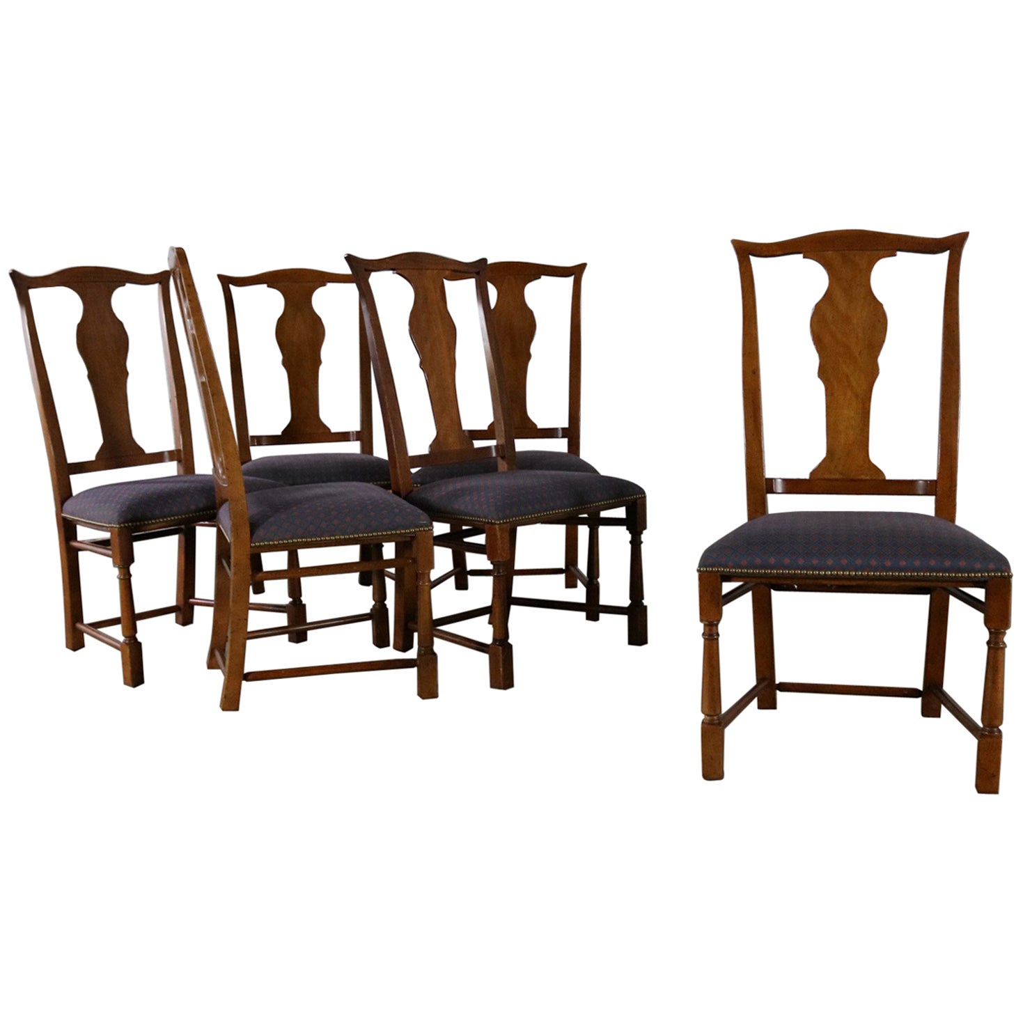 Set of Eight Chippendale Dining Chairs by Baker at 1stDibs