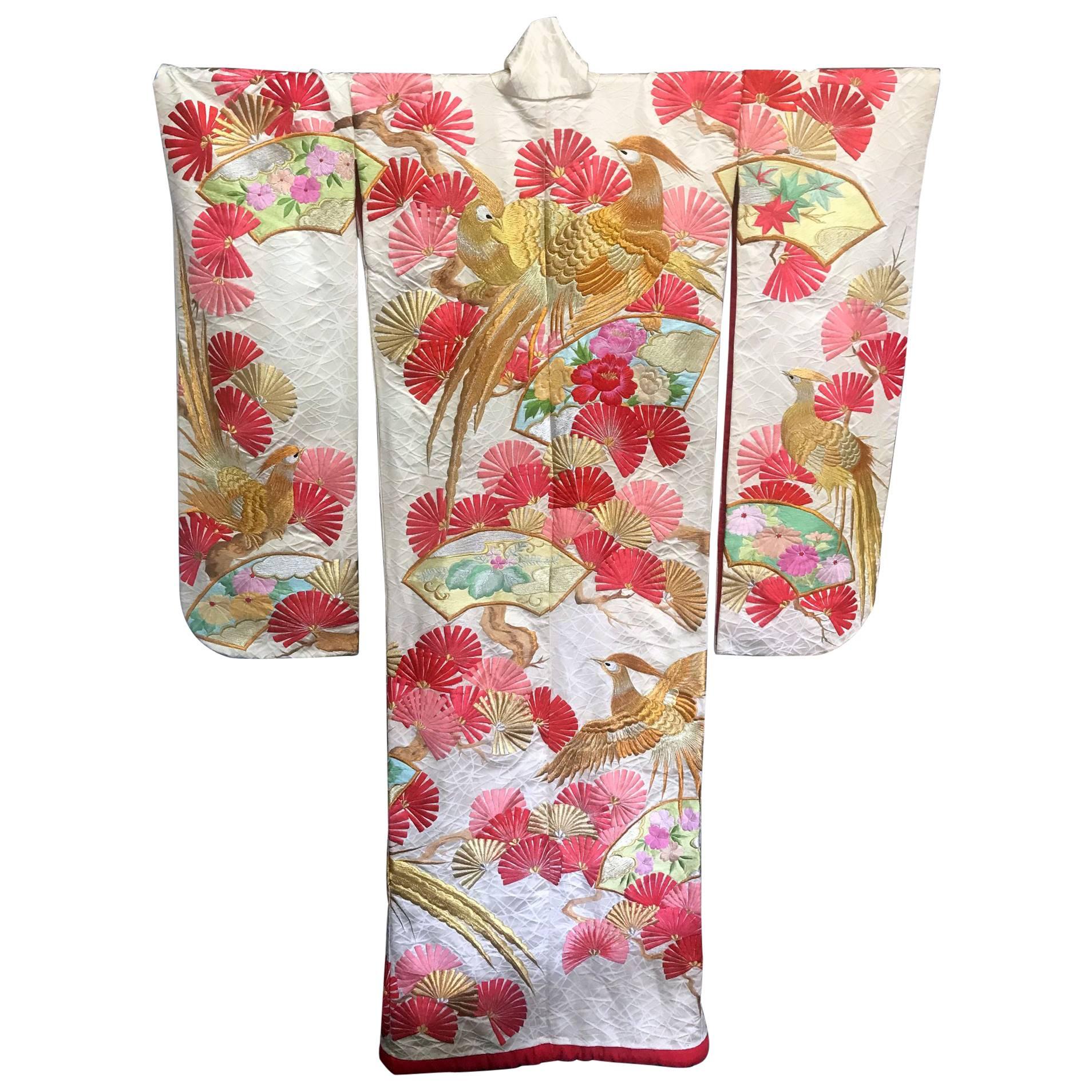 Beautiful Art Deco Style Japanese Ceremonial Kimono