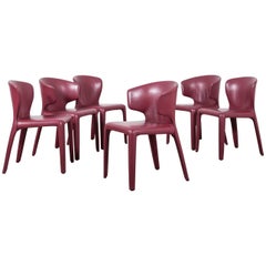 Set of Six Hola Dining Chairs by Hannes Wettstein for Cassina