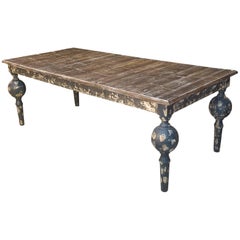 Exceptional Dutch-Inspired Table, France 20th Century