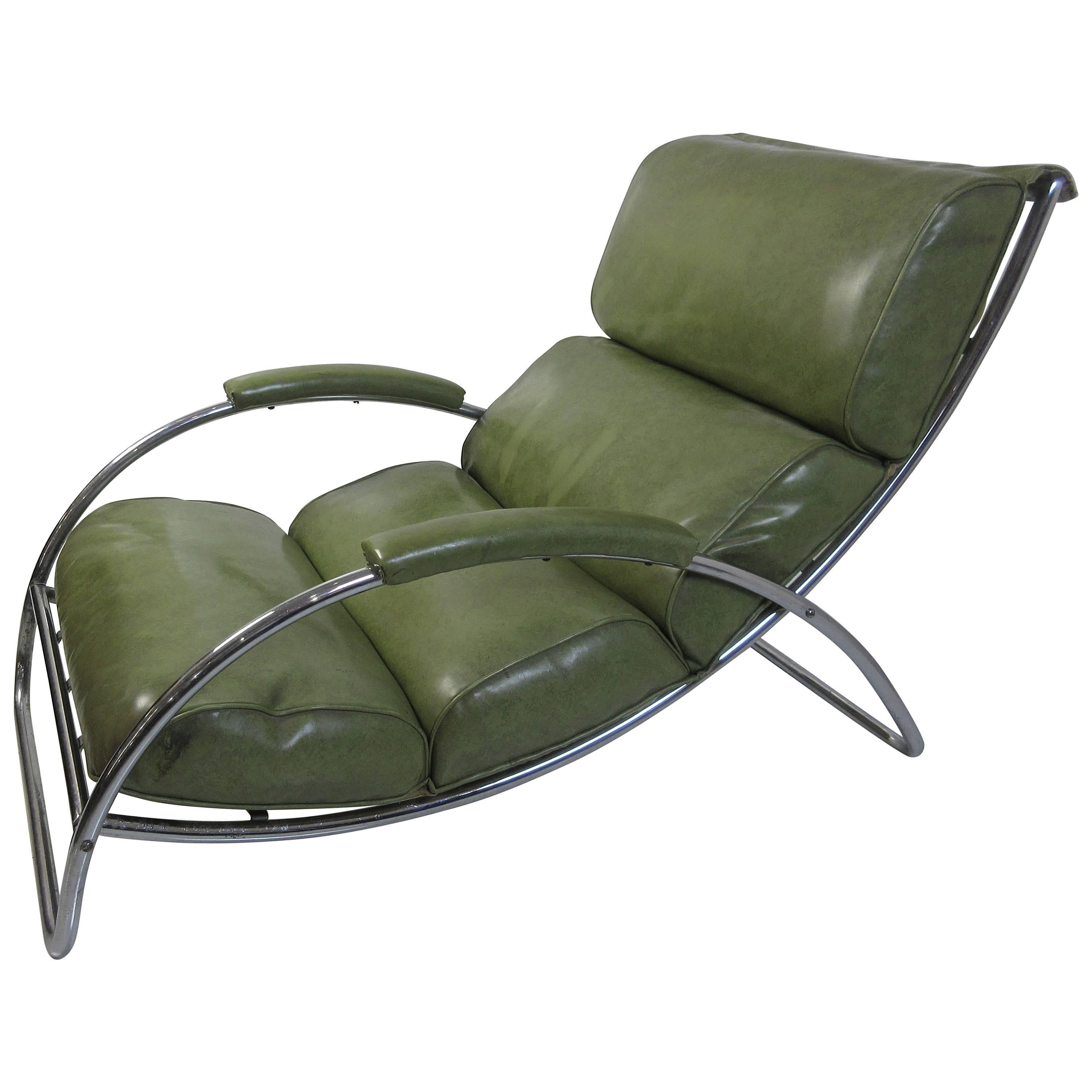 Gilbert Rohde for Troy Sunshade 1934 Lounge Chair