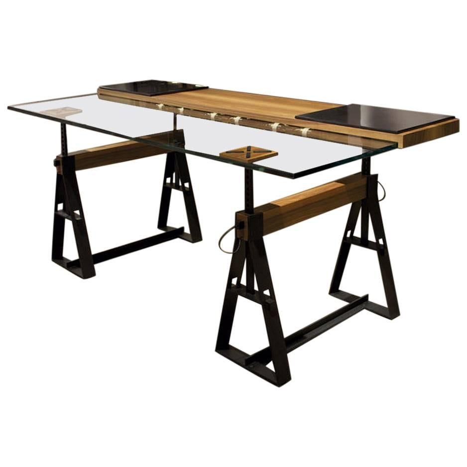 "Can Pau" Adjustable in Height Trestle Table by Jaume Tresserra for Dessie' For Sale