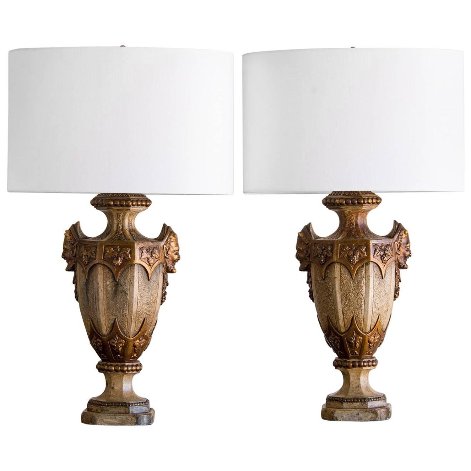 Classical Motif Vintage Italian Ceramic Urn Lamps Italy Circa 1930 Classical Motif Vintage Italian Ceramic Urn Lamps Italy Circa 1930 For At 1stdibs