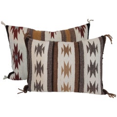 Two Navajo Geometric Bolster Pillows