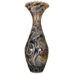 Very Large Antique Japanese Porcelain Vase