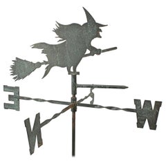 Retro Witch Weather Vane