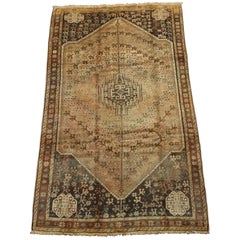 Persian Shiraz Rug with Abrash, circa 1940