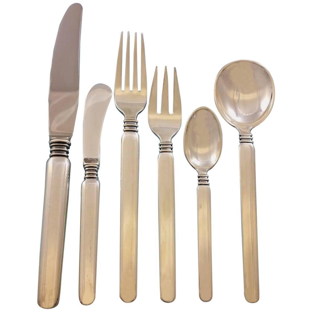 Windsor by Sorensen Sterling Silver Danish Flatware Set Dinner Service