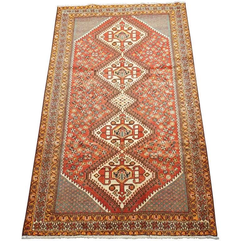 Persian Ghashghaei Tribal Area Rug, circa 1930 For Sale at 1stDibs