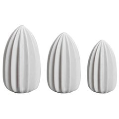 EE Juicer Set in Contemporary 3D Printed Gloss White Porcelain