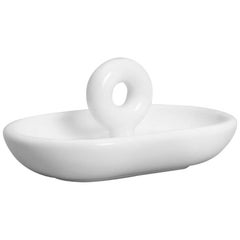 Big O Catchall / Bowl in Contemporary 3D Printed Gloss White Porcelain