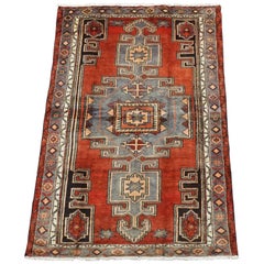 Vintage Persian Serapi Sarab with Abrash Area Rug, circa 1940