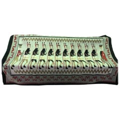 Exceptionally Large Navajo Yei Pictorial Woven Rug/ Blanket