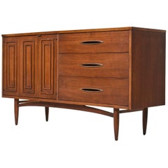 Broyhill Premier Sculptra Walnut Credenza / Buffet, 1960s