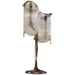 Art Nouveau Lamp with Majorelle Foot