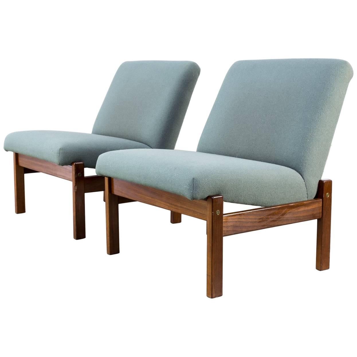 Yngve Ekström Low Back Lounge Chair for Pastoe, Set of Two For Sale