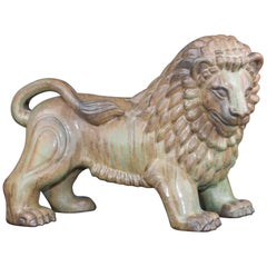 Large Swedish Ceramic Lion by Gunnar Nylund for Rörstrand