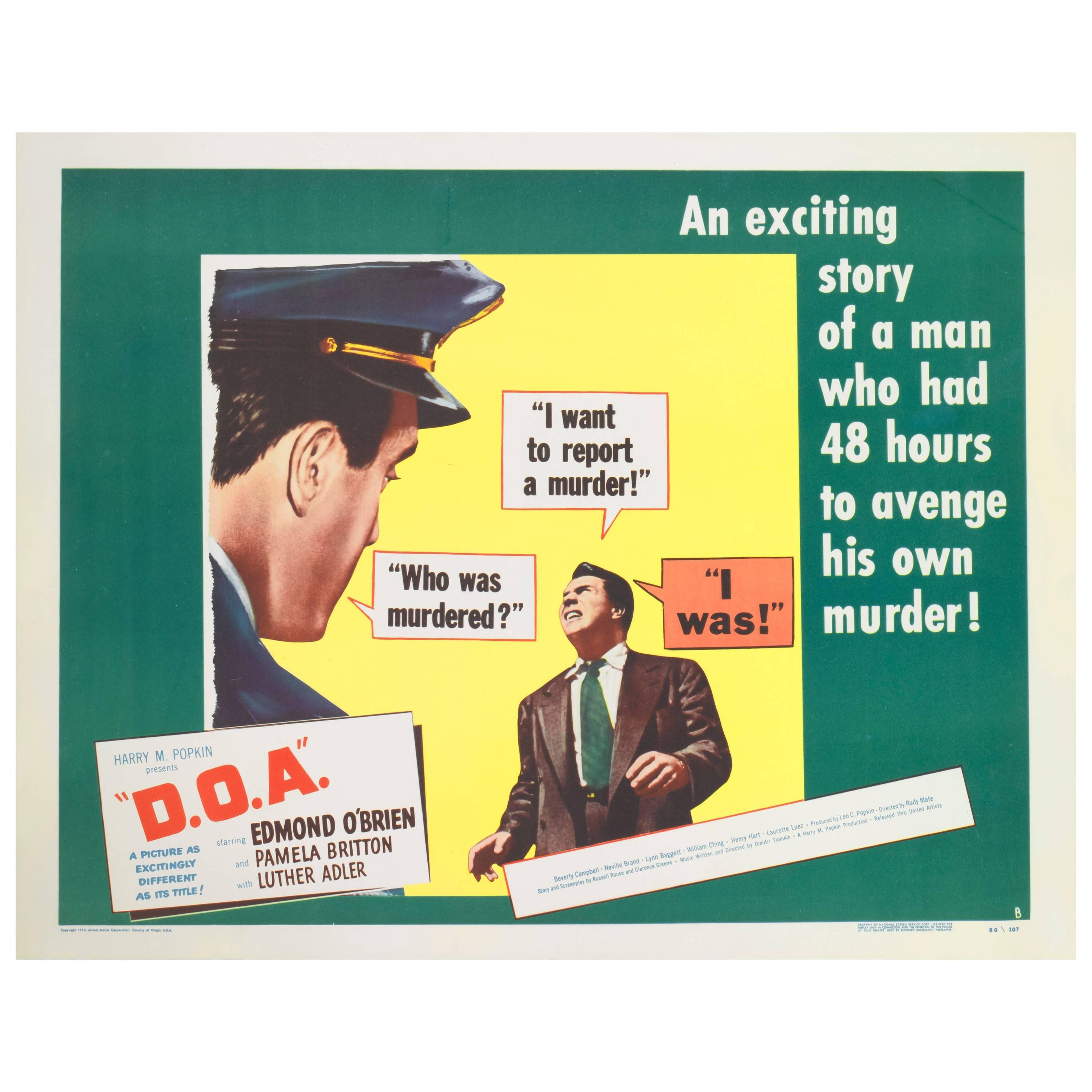 “D.O.A ? Dead on Arrival”, US Movie Poster