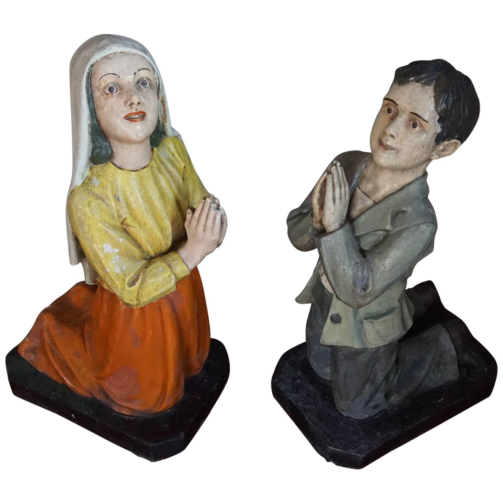 Devotional Statues / Religious Sculptures of St. Francisco de Jesus Marto & More For Sale